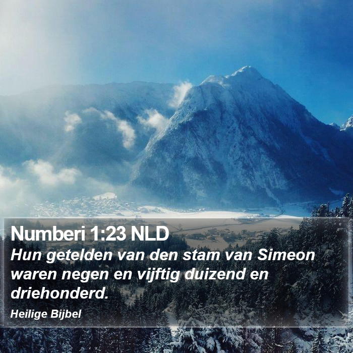 Numberi 1:23 NLD Bible Study