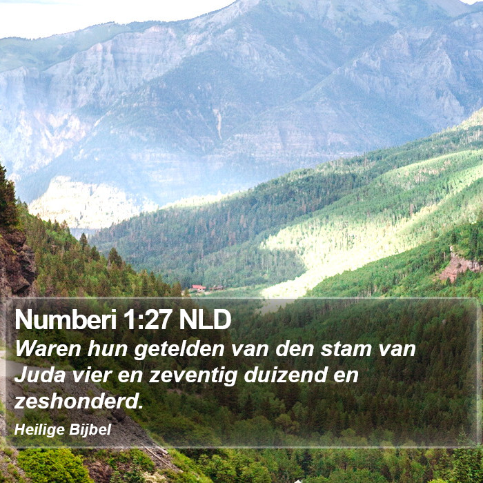 Numberi 1:27 NLD Bible Study