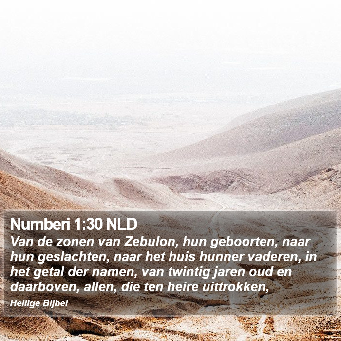 Numberi 1:30 NLD Bible Study