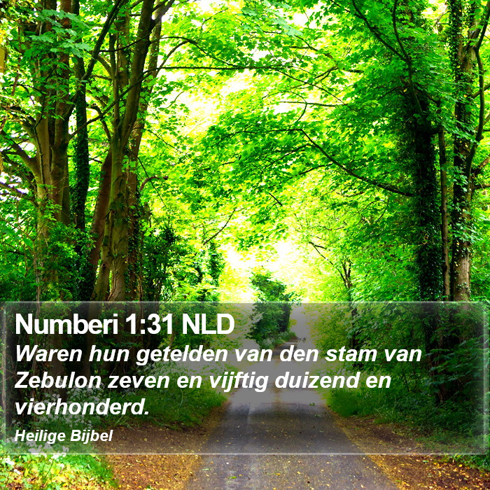 Numberi 1:31 NLD Bible Study