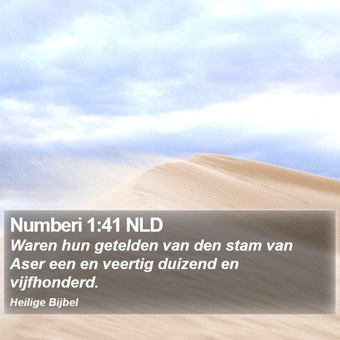 Numberi 1:41 NLD Bible Study