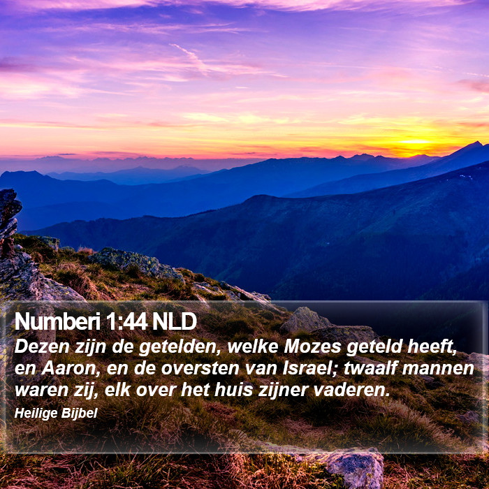 Numberi 1:44 NLD Bible Study