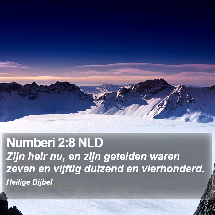 Numberi 2:8 NLD Bible Study