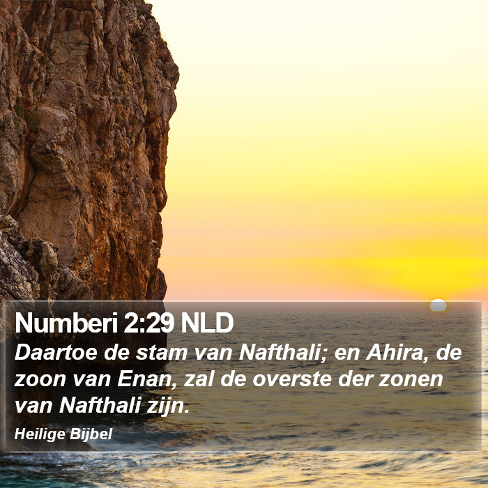 Numberi 2:29 NLD Bible Study