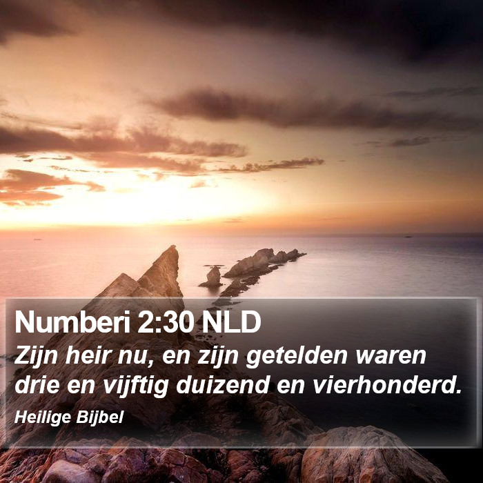 Numberi 2:30 NLD Bible Study