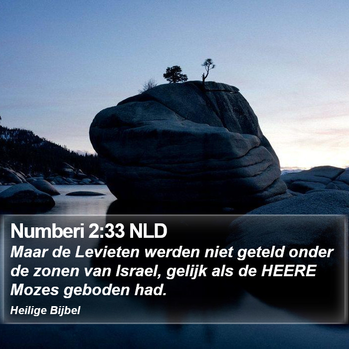 Numberi 2:33 NLD Bible Study