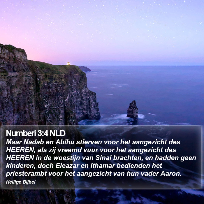 Numberi 3:4 NLD Bible Study