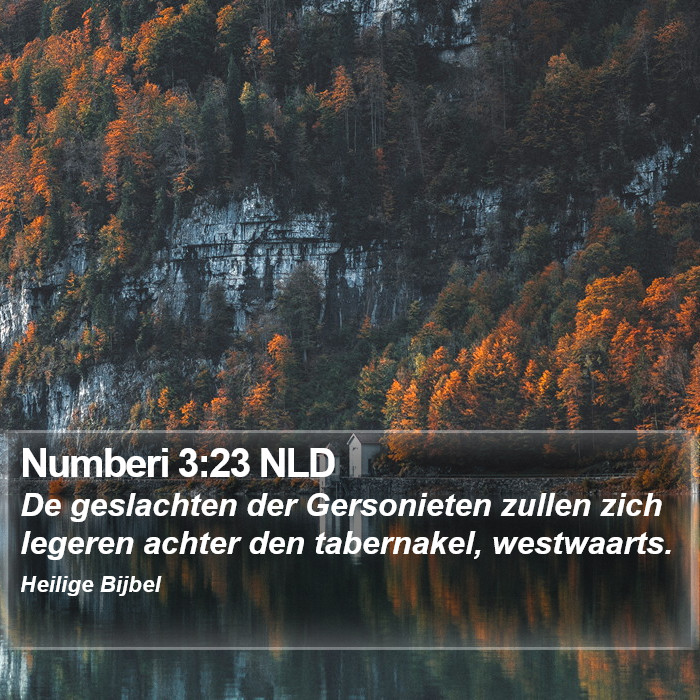 Numberi 3:23 NLD Bible Study