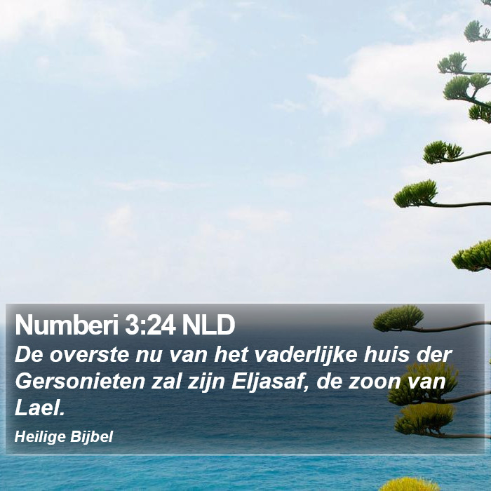 Numberi 3:24 NLD Bible Study