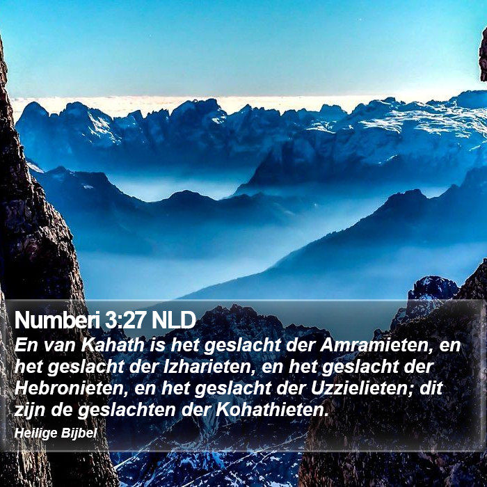 Numberi 3:27 NLD Bible Study