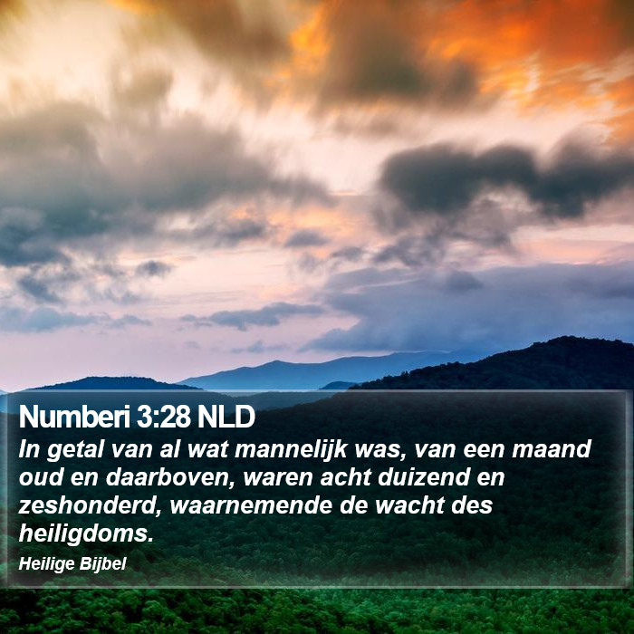 Numberi 3:28 NLD Bible Study
