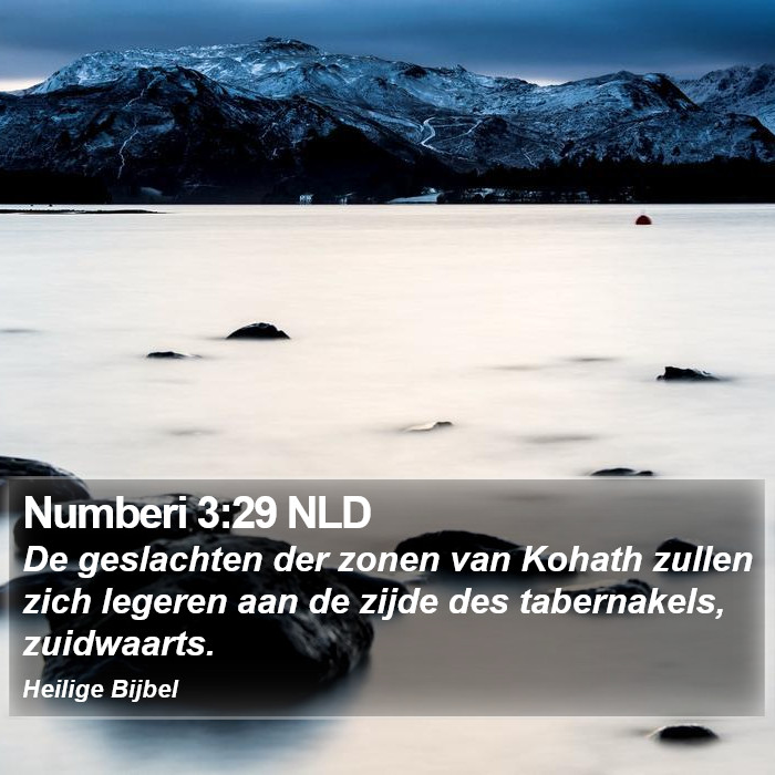 Numberi 3:29 NLD Bible Study