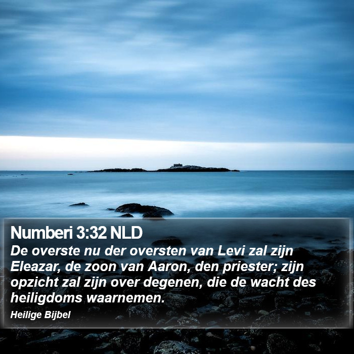 Numberi 3:32 NLD Bible Study