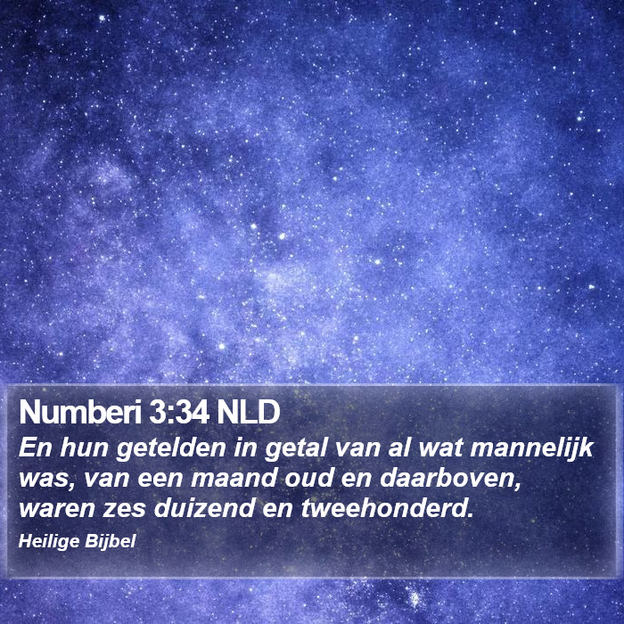 Numberi 3:34 NLD Bible Study