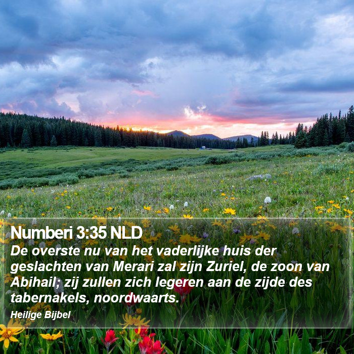 Numberi 3:35 NLD Bible Study