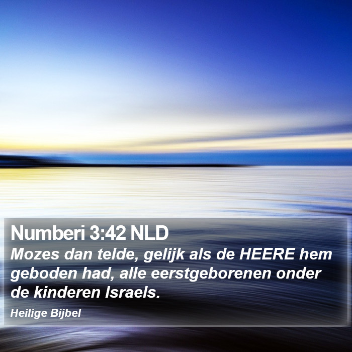 Numberi 3:42 NLD Bible Study