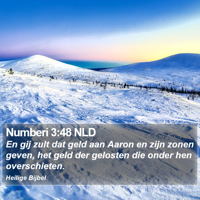 Numberi 3:48 NLD Bible Study