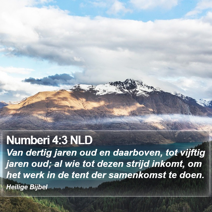 Numberi 4:3 NLD Bible Study