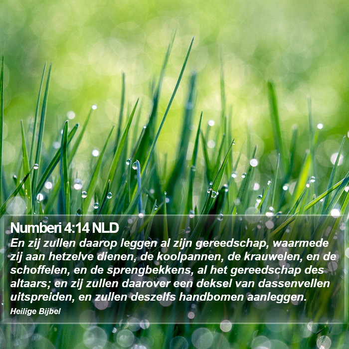 Numberi 4:14 NLD Bible Study