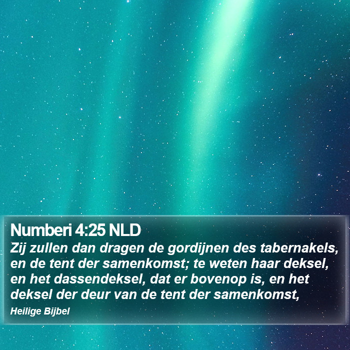 Numberi 4:25 NLD Bible Study