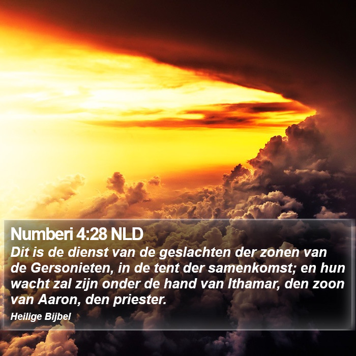 Numberi 4:28 NLD Bible Study