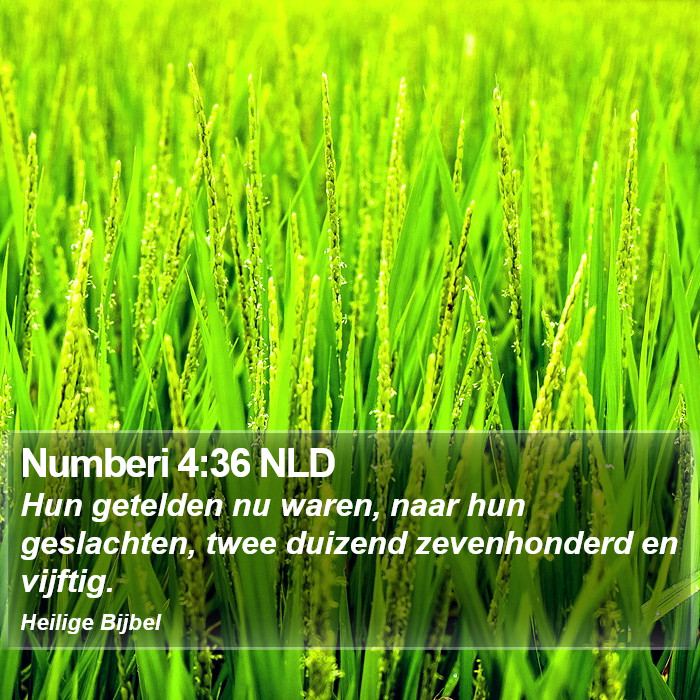 Numberi 4:36 NLD Bible Study