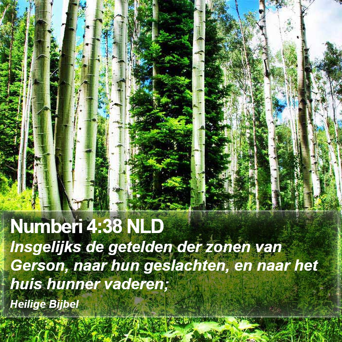 Numberi 4:38 NLD Bible Study
