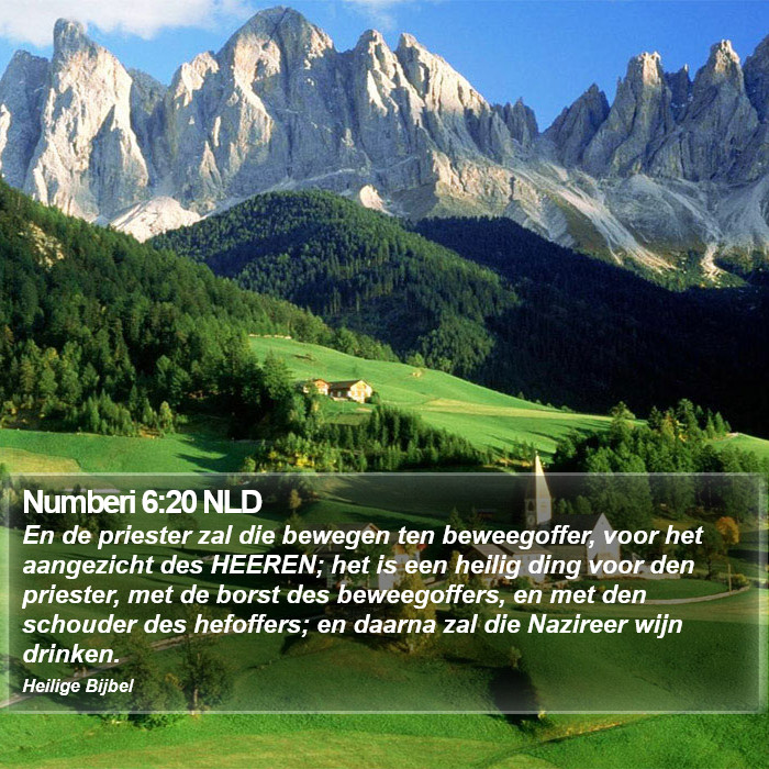 Numberi 6:20 NLD Bible Study