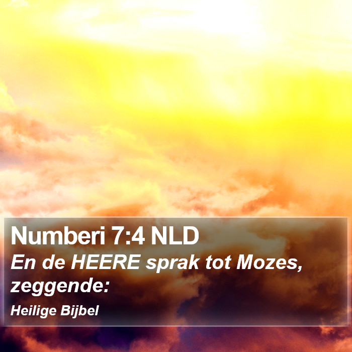 Numberi 7:4 NLD Bible Study