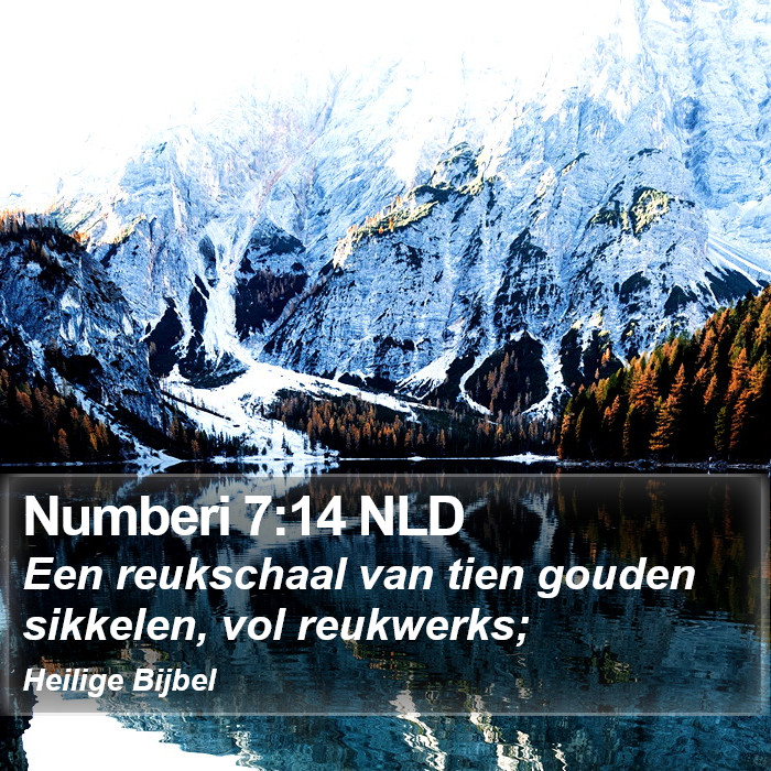 Numberi 7:14 NLD Bible Study