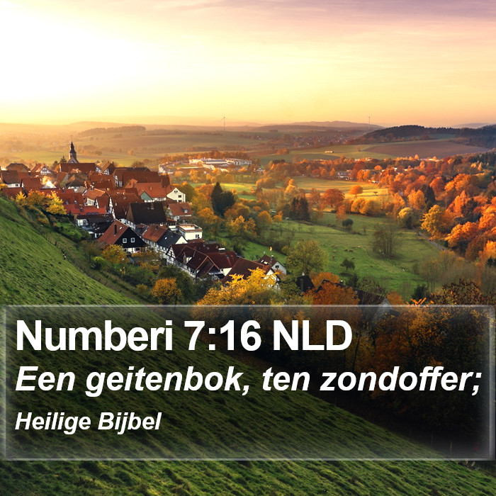 Numberi 7:16 NLD Bible Study