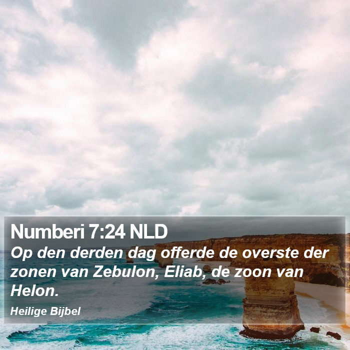 Numberi 7:24 NLD Bible Study