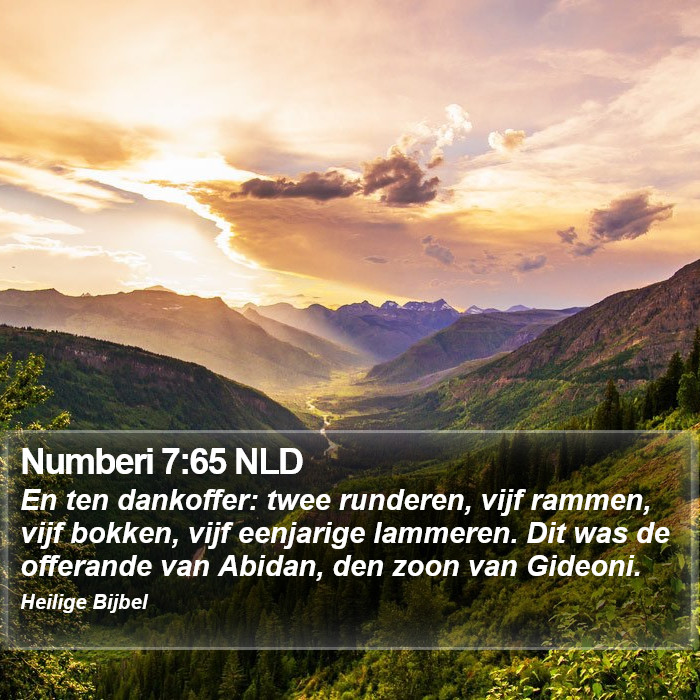 Numberi 7:65 NLD Bible Study