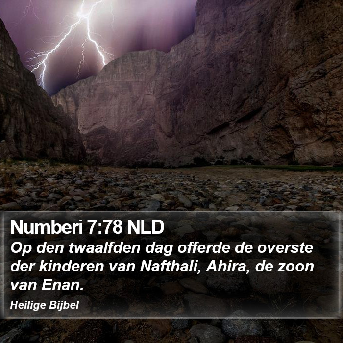 Numberi 7:78 NLD Bible Study