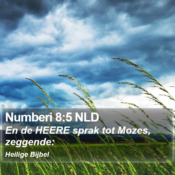 Numberi 8:5 NLD Bible Study