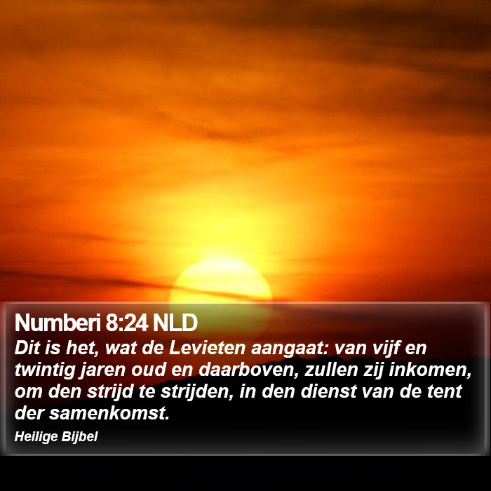 Numberi 8:24 NLD Bible Study