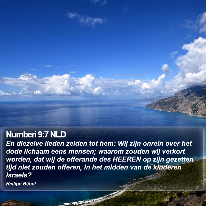 Numberi 9:7 NLD Bible Study