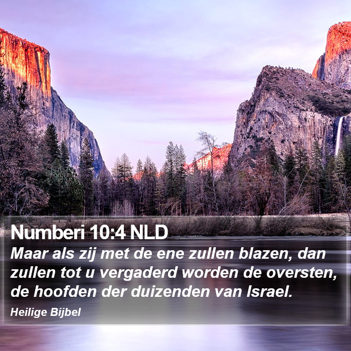 Numberi 10:4 NLD Bible Study
