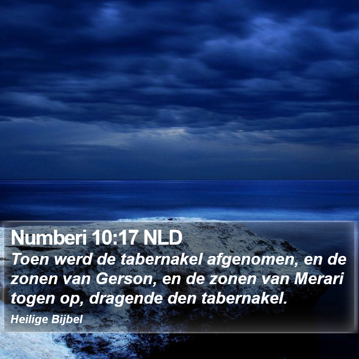 Numberi 10:17 NLD Bible Study