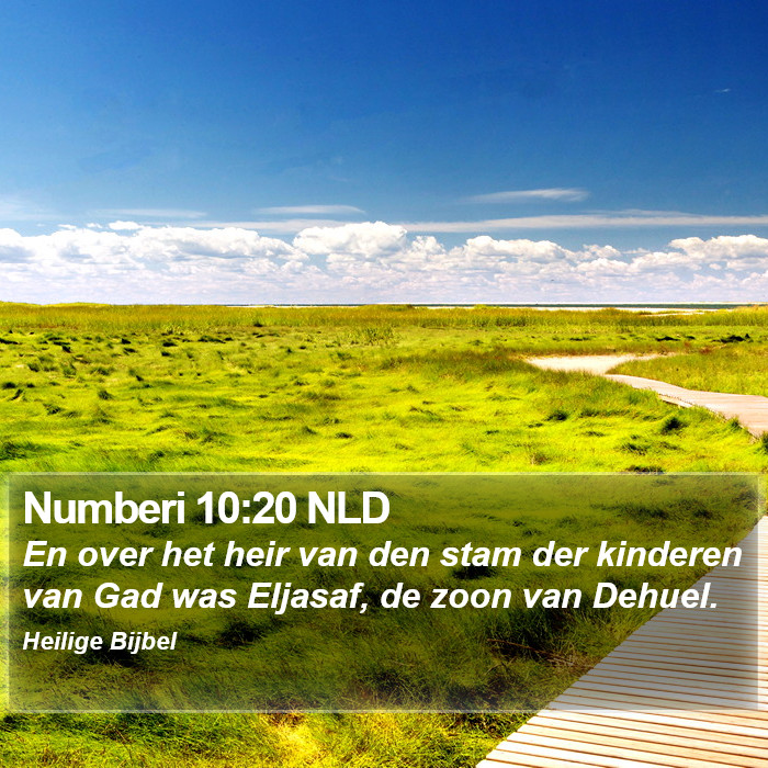 Numberi 10:20 NLD Bible Study