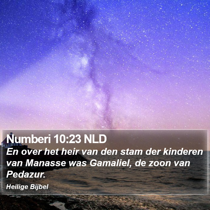 Numberi 10:23 NLD Bible Study