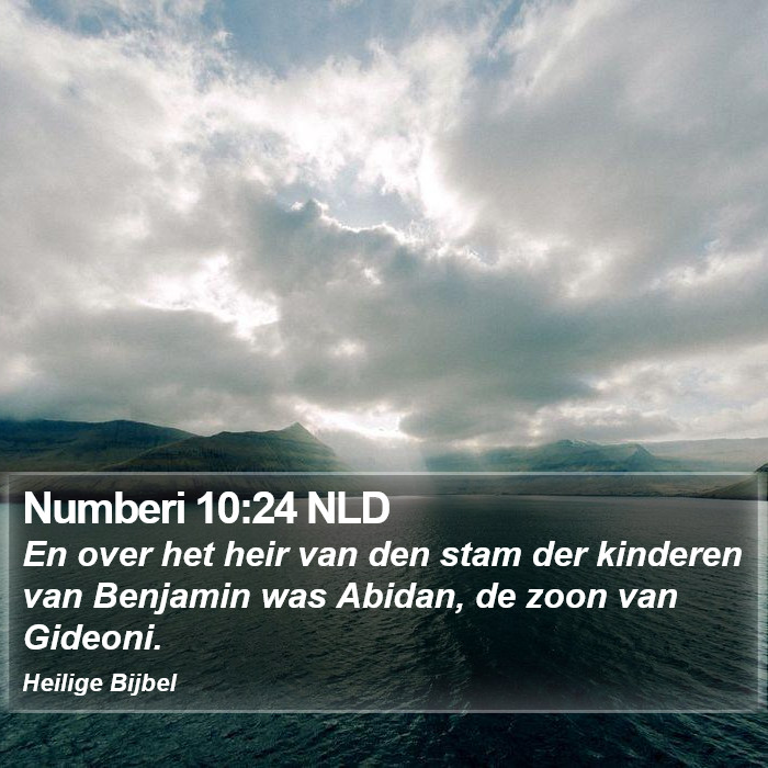 Numberi 10:24 NLD Bible Study