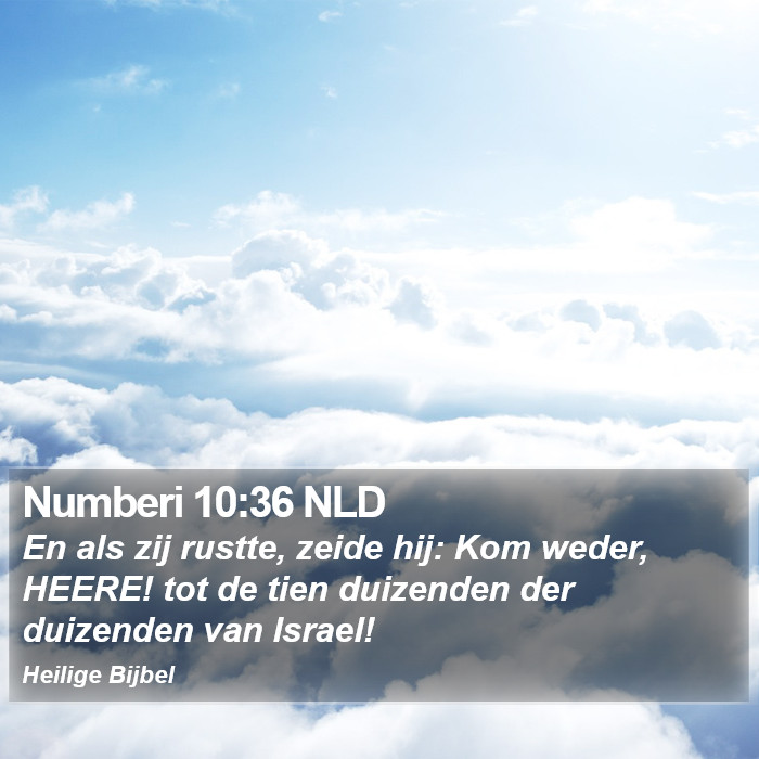 Numberi 10:36 NLD Bible Study