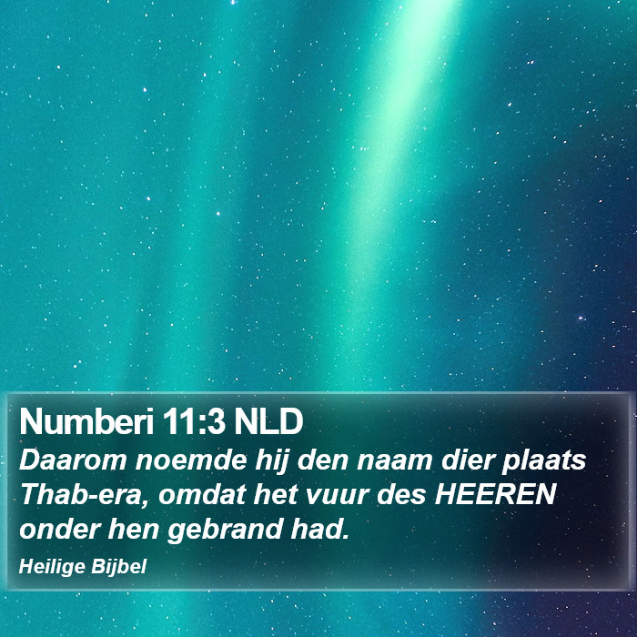 Numberi 11:3 NLD Bible Study