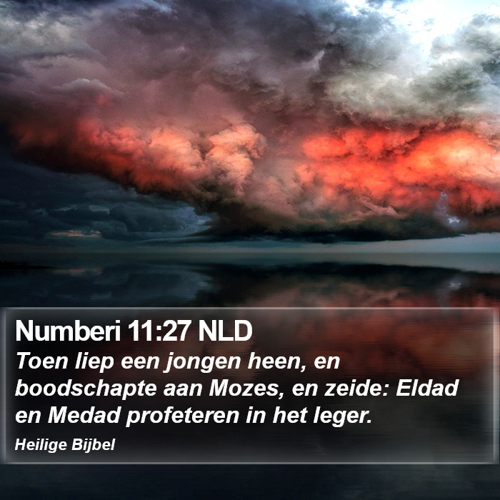 Numberi 11:27 NLD Bible Study