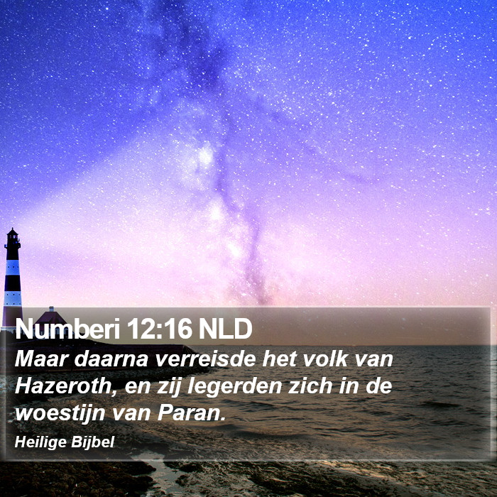 Numberi 12:16 NLD Bible Study