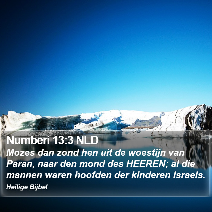 Numberi 13:3 NLD Bible Study