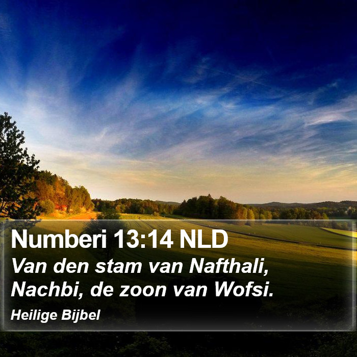 Numberi 13:14 NLD Bible Study