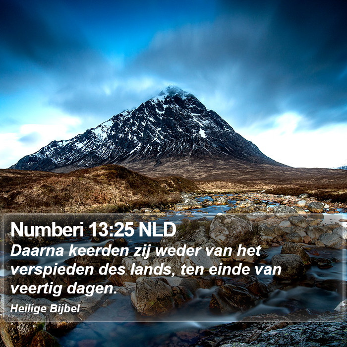 Numberi 13:25 NLD Bible Study