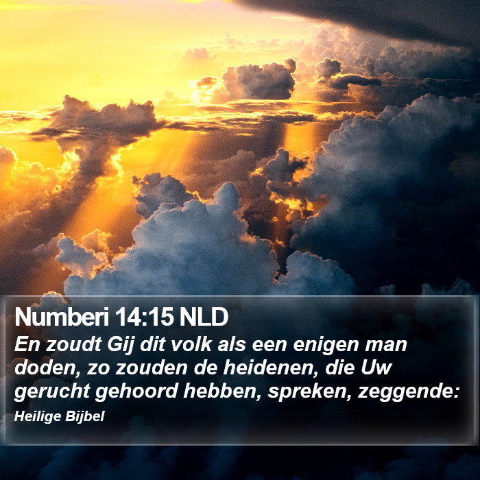 Numberi 14:15 NLD Bible Study